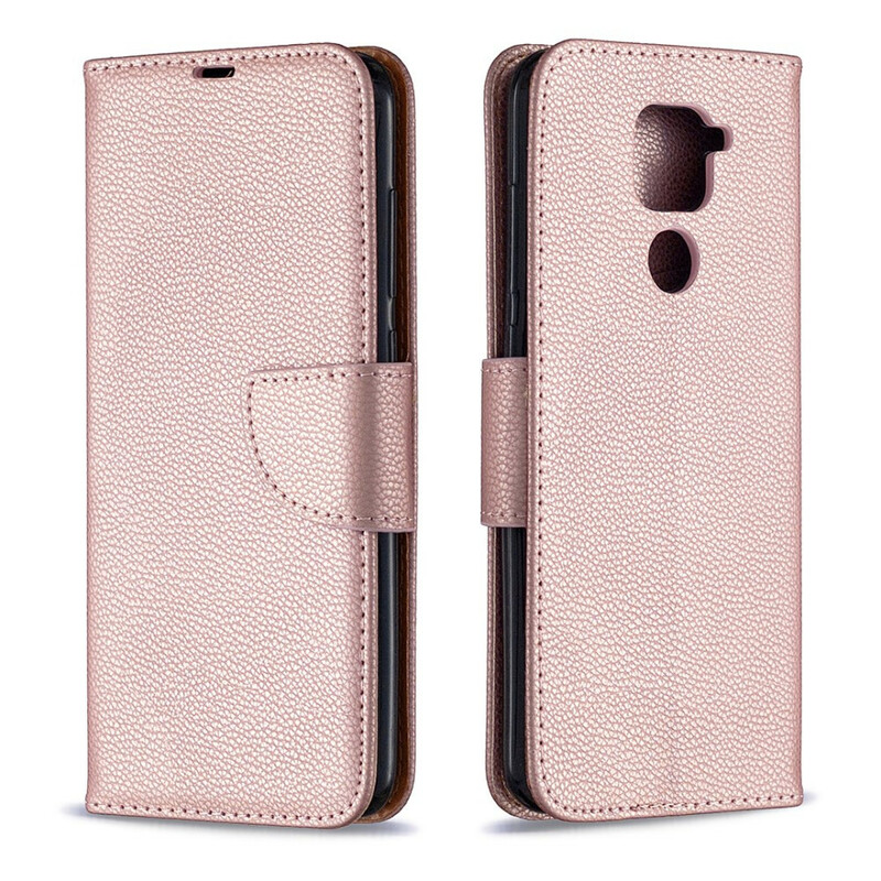 Xiaomi Redmi Note 9 Litchi Tasche Schräge Klappe
