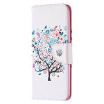 Xiaomi Redmi Note 9 Flowered Tree Hülle