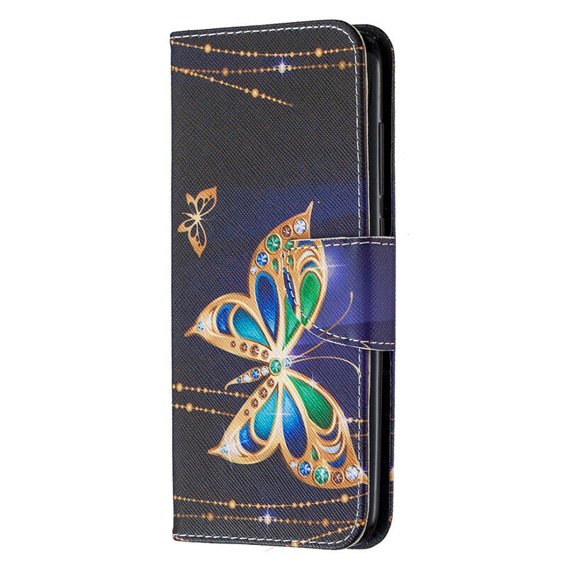 Xiaomi Redmi Note 9 Tasche Magischer Schmetterling