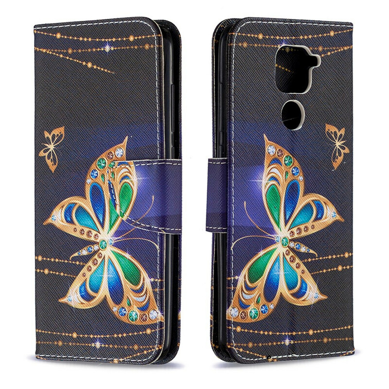 Xiaomi Redmi Note 9 Tasche Magischer Schmetterling