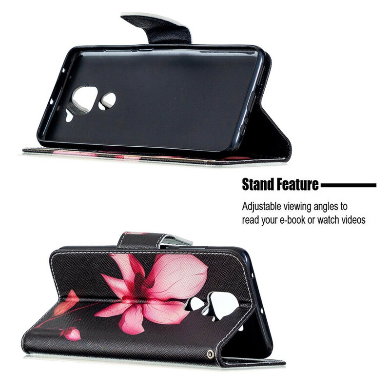 Xiaomi Redmi Note 9 Hülle Blume Rosa