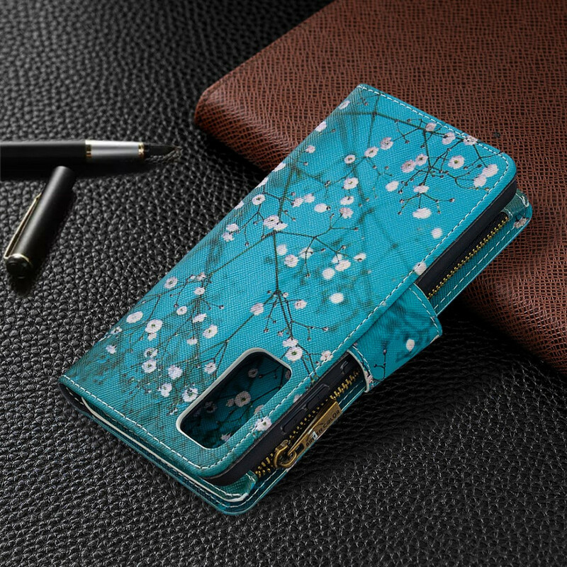 Samsung Galaxy S20 FE Tasche mit Reißverschluss Baum
