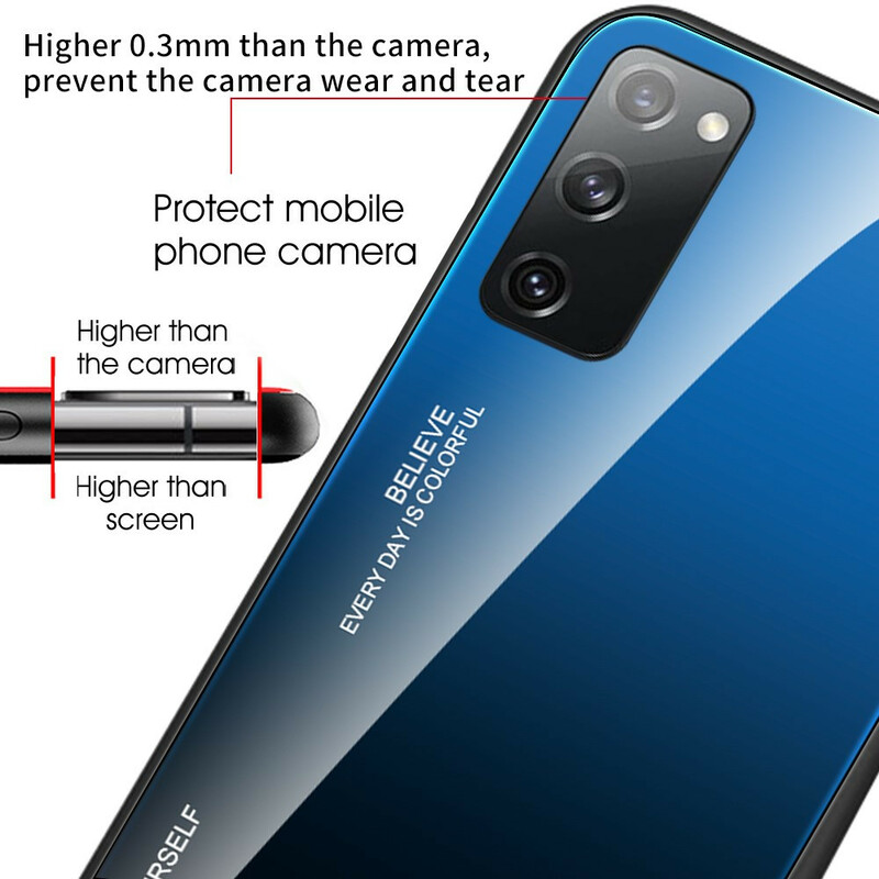 Samsung Galaxy S20 FE Hülle aus gehärtetem Glas Be Yourself