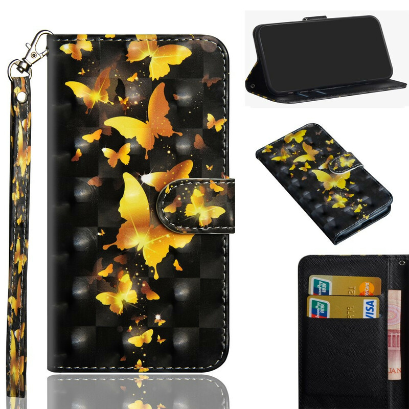 Samsung Galaxy S20 FE Hülle Gelbe Schmetterlinge