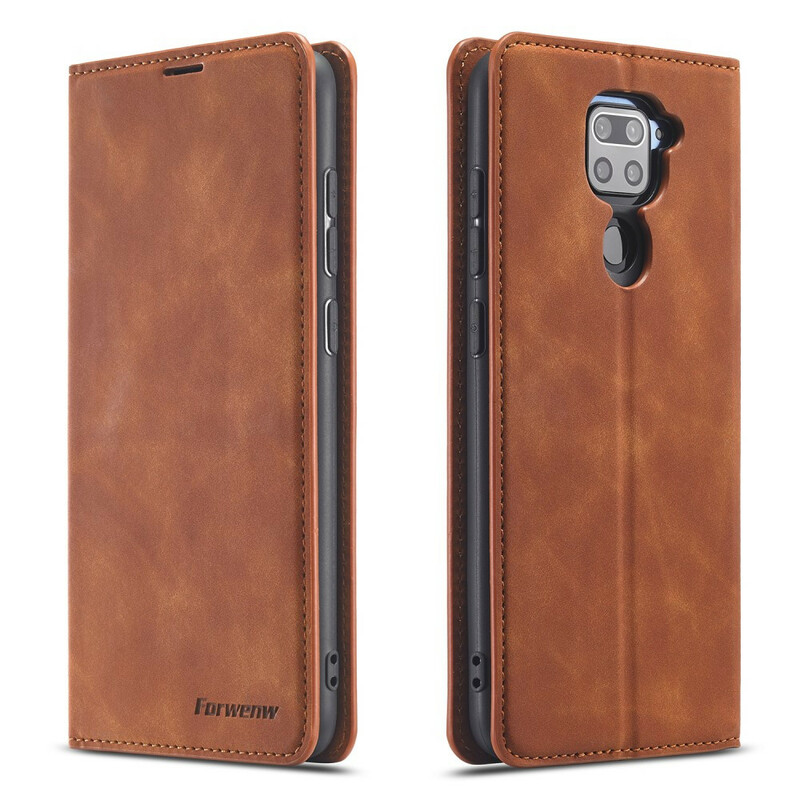 Flip Cover Xiaomi Redmi Note 9 Lederoptik FORWENW Flip Cover Xiaomi Redmi Note 9 Lederoptik FORWENW