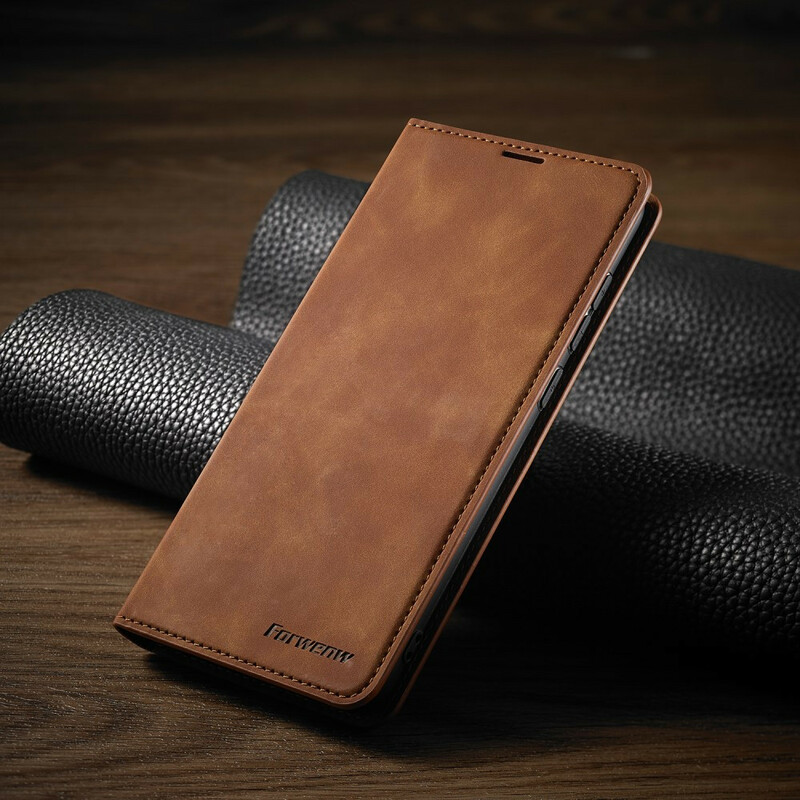 Flip Cover Xiaomi Redmi Note 9 Lederoptik FORWENW Flip Cover Xiaomi Redmi Note 9 Lederoptik FORWENW