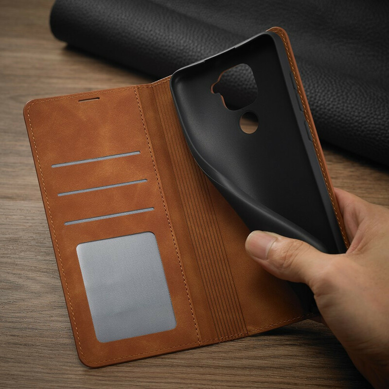 Flip Cover Xiaomi Redmi Note 9 Lederoptik FORWENW Flip Cover Xiaomi Redmi Note 9 Lederoptik FORWENW