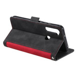 Hülle Xaiomi Redmi Note 8T Kunstleder Zweifarbig Verstärkte Konturen