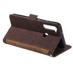 Hülle Xaiomi Redmi Note 8T Kunstleder Zweifarbig Verstärkte Konturen