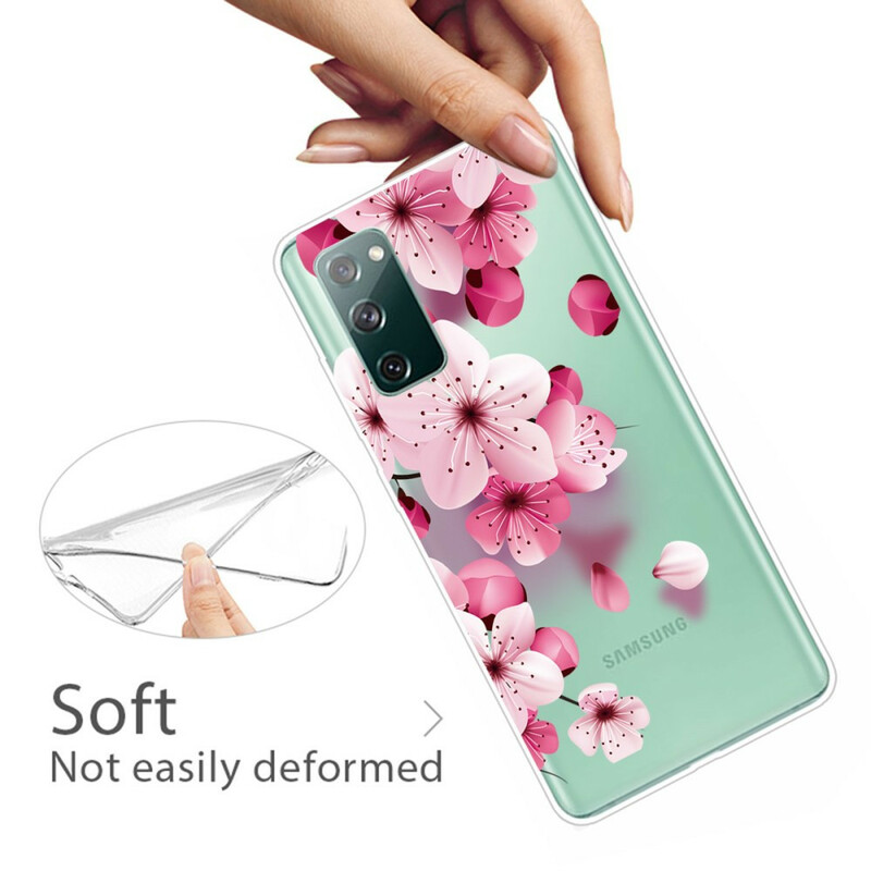 Samsung Galaxy S20 FE Cover Kleine Rosenblüten