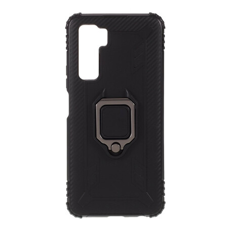 Huawei P40 Lite 5G Ring und Kohlefaser Cover