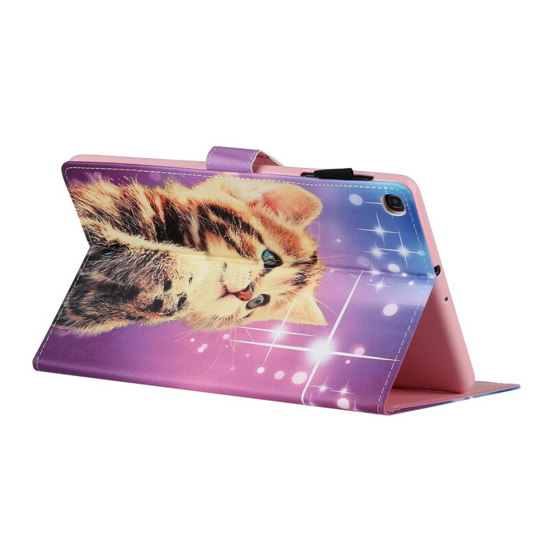 Samsung Galaxy Tab A 8.0 (2019) Hülle Aufmerksames Kätzchen