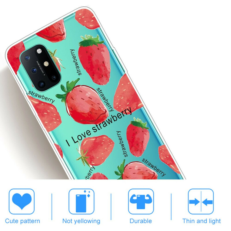 Cover OnePlus 8T Erdbeere / i Love Strawberry
