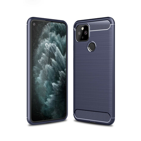 Google Pixel 5 Kohlefaser Cover Gebürstet