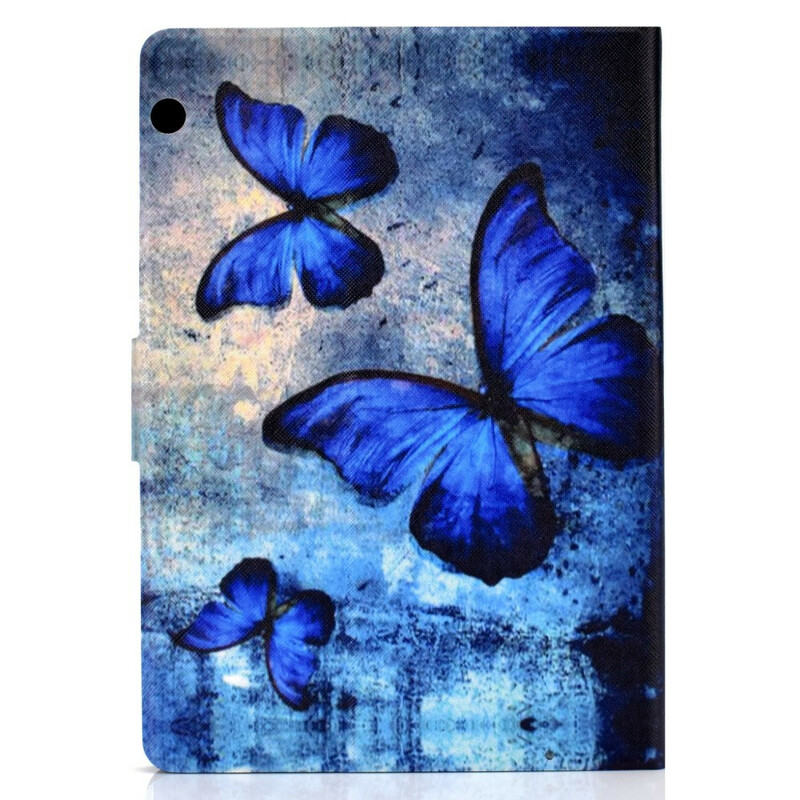 Hülle Huawei MediaPad T3 10 Blaue Schmetterlinge