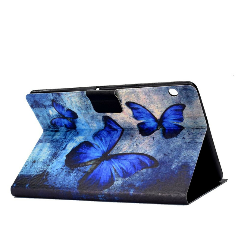 Hülle Huawei MediaPad T3 10 Blaue Schmetterlinge