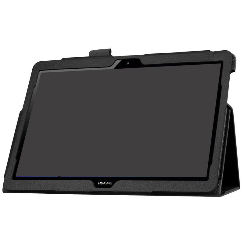 Smart Case Huawei MediaPad T3 10 Zwei Klappen Style Leder Litschi