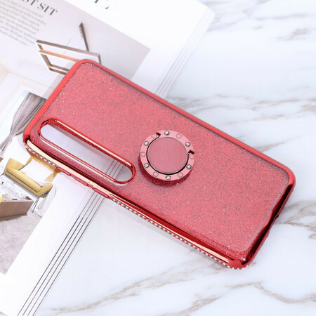Xiaomi Mi 10 / 10 Pro Cover Glitter & Diamonds Ring-Ständer