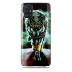 Samsung Galaxy A51 Series Wolf Cover Fluoreszierend