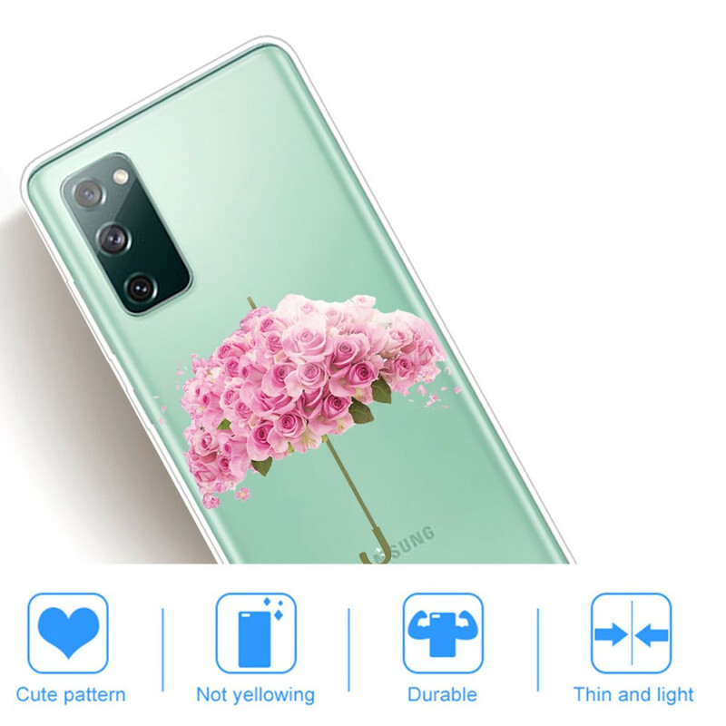 Samsung Galaxy S20 FE Regenschirm Cover in Roses