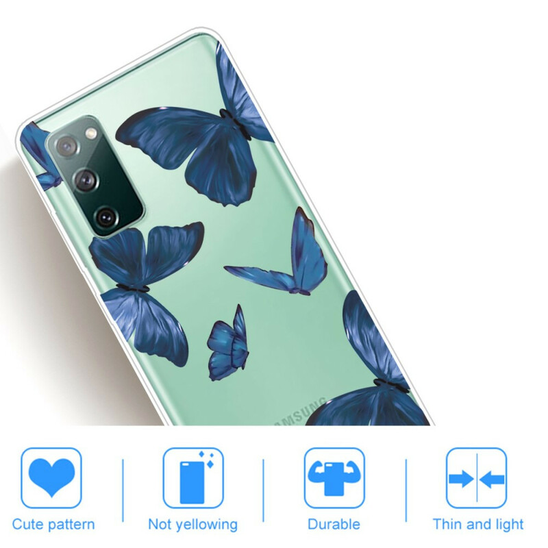 Samsung Galaxy S20 FE Cover Wilde Schmetterlinge
