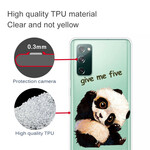 Samsung Galaxy S20 FE Cover Transparent Panda Give Me Five