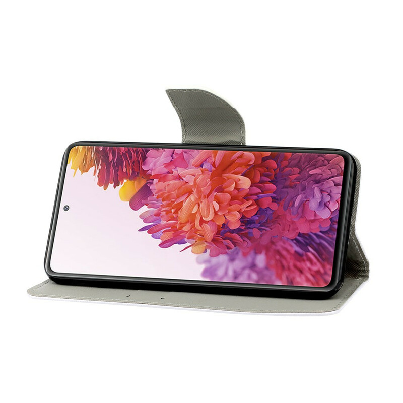 Samsung Galaxy S20 FE Hülle Bunte Blumen mit Riemen