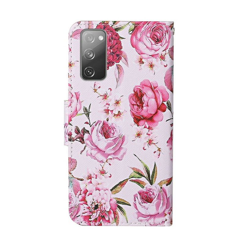 Samsung Galaxy S20 Hülle FE Magistrale Blumen mit Lanyard