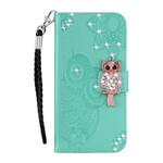Samsung Galaxy S20 FE Hülle Eule Mandala und Charm