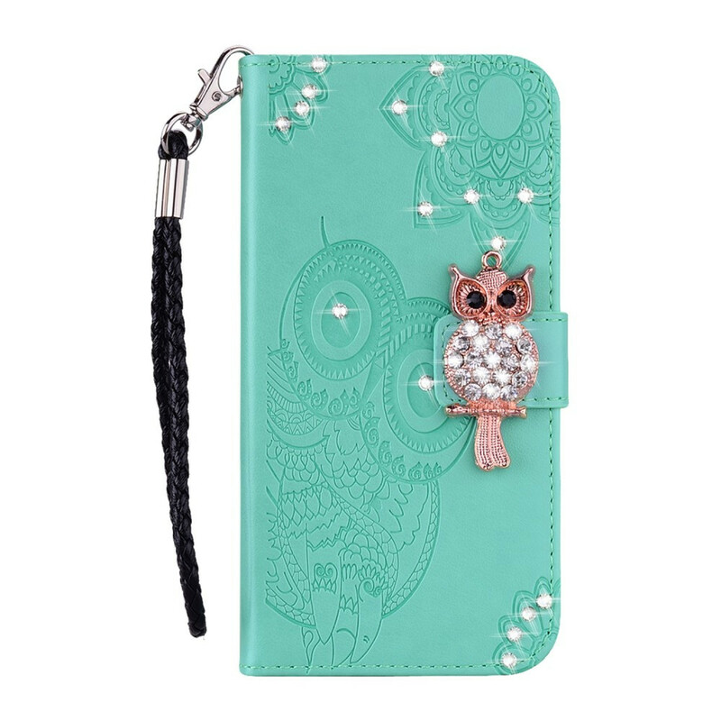 Samsung Galaxy S20 FE Hülle Eule Mandala und Charm