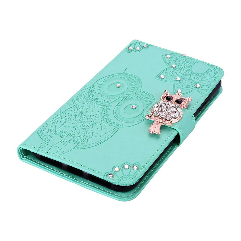 Samsung Galaxy S20 FE Hülle Eule Mandala und Charm