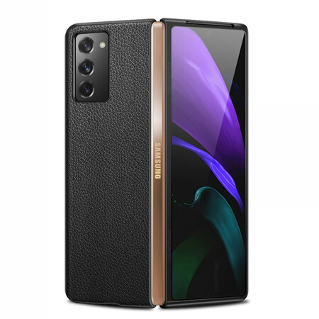 Samsung Galaxy Z Fold 2 Echtleder Litchi Cover