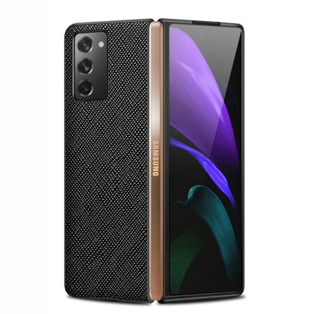 Samsung Galaxy Z Fold 2 Hülle aus strukturiertem Echtleder
