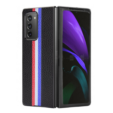 Samsung Galaxy Z Fold 2 Kunstleder Litchi Tricolor Cover