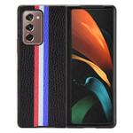 Samsung Galaxy Z Fold 2 Kunstleder Litchi Tricolor Cover