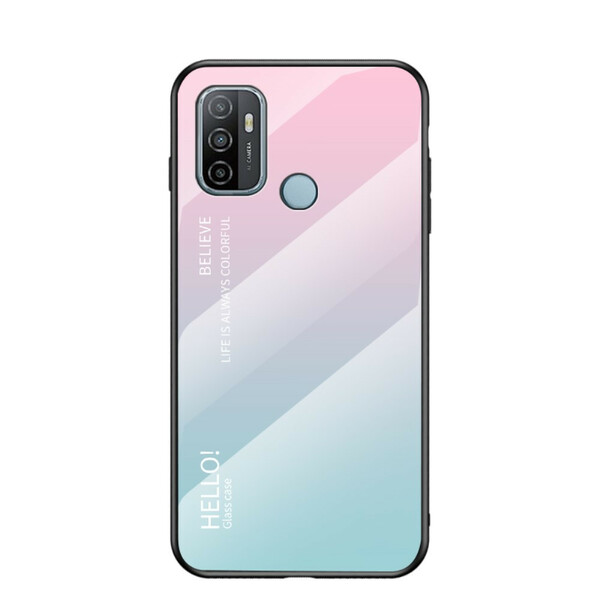 Oppo A53 Panzerglas Cover Hello