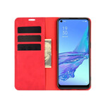 Flip Cover Oppo A53 Weiche Lederoptik