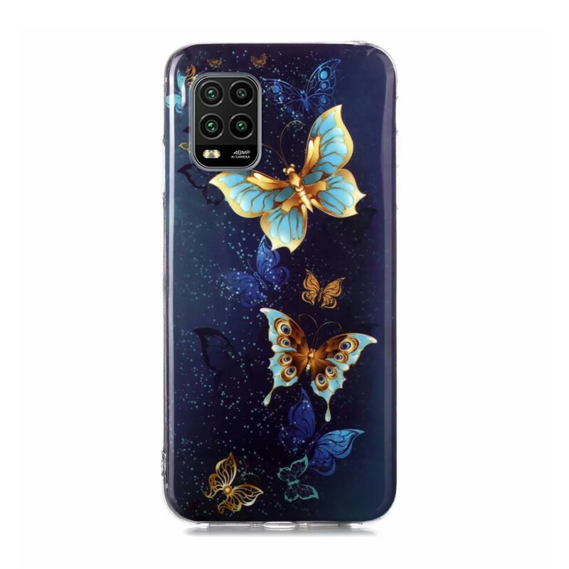 Xiaomi Mi 10 Lite Serie Schmetterlinge Fluoreszierend Cover