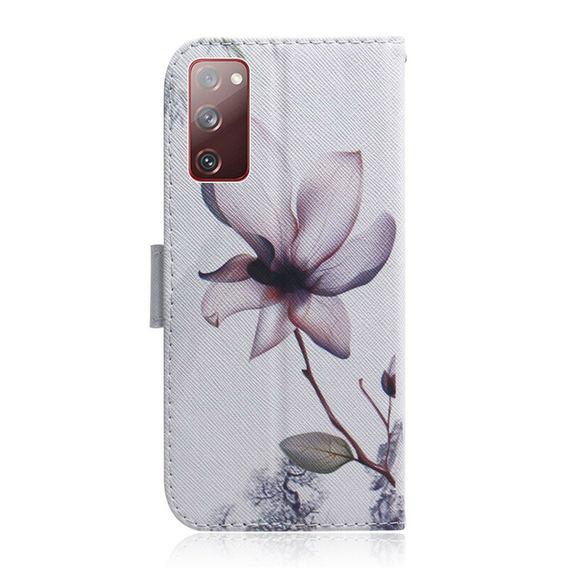 Samsung Galaxy S20 FE Hülle Blume Altrosa