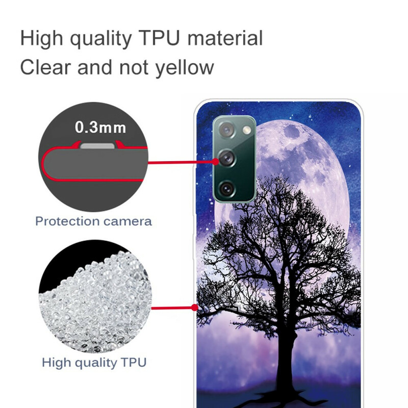 Samsung Galaxy S20 FE Cover Baum und Mond