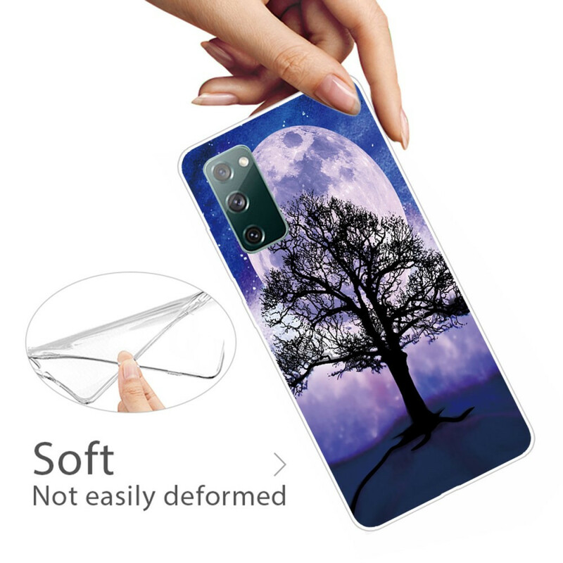 Samsung Galaxy S20 FE Cover Baum und Mond