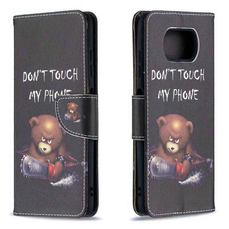 Xiaomi Poco X3 Tasche Gefährlicher Bär