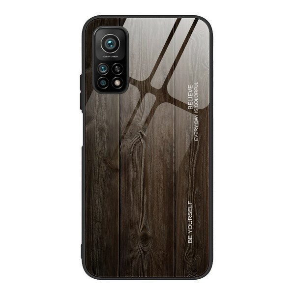 Xiaomi Mi 10T / 10T Pro Cover Tempered Glass Holz Design
