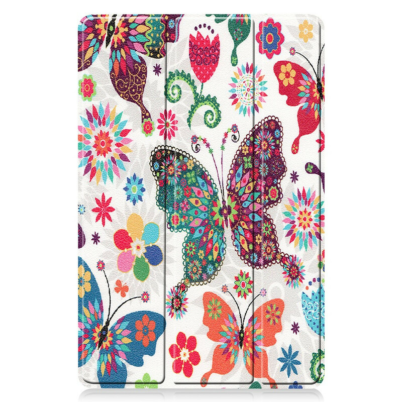 Smart Case Samsung Galaxy Tab S7 Stifthalter Vintage-Blumen