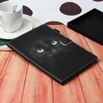 Hülle Samsung Galaxy Tab S7 Katze Schwarz