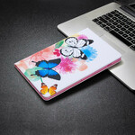 Samsung Galaxy Tab S7 Schmetterlinge Aquarell Tasche