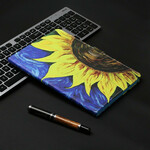 Hülle Samsung Galaxy Tab S7 Sonnenblume Gemalt