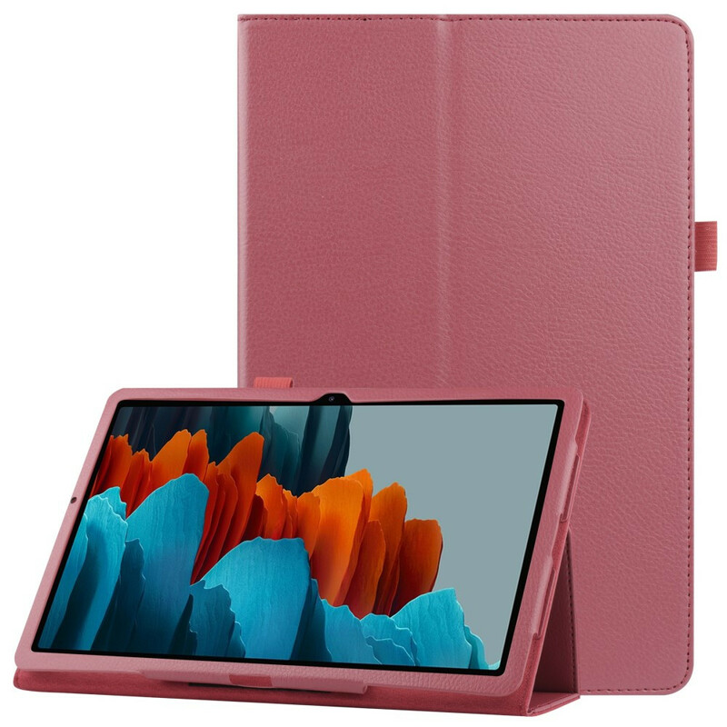 Samsung Galaxy Tab S7 Plus Kunstleder Tasche Litchi