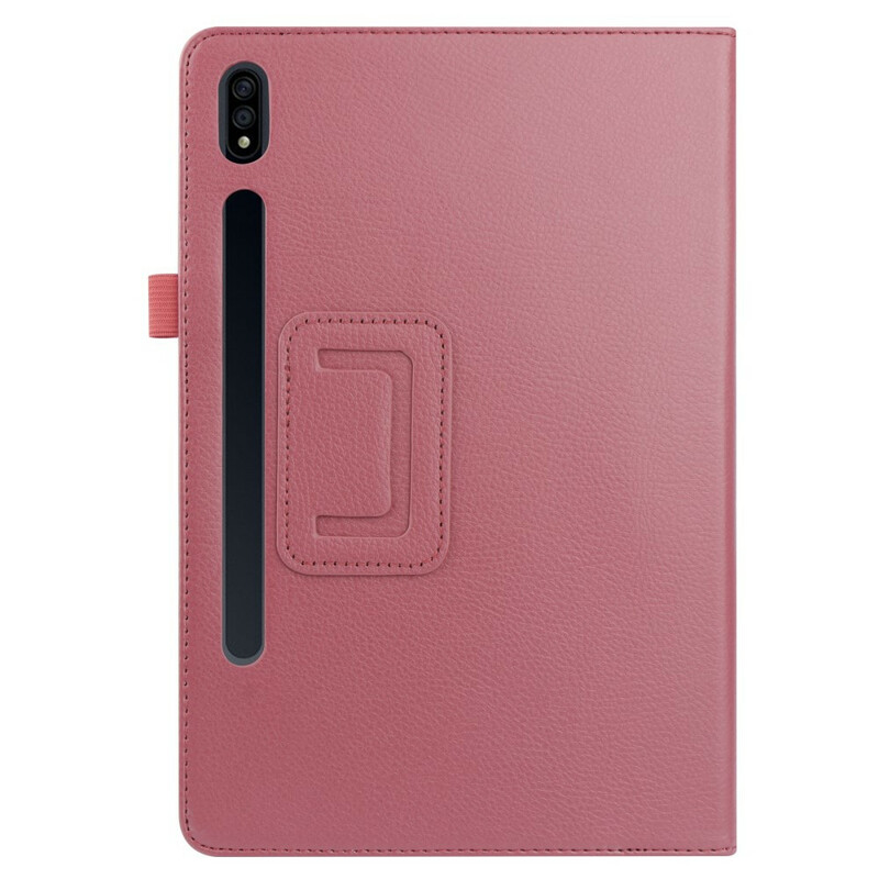Samsung Galaxy Tab S7 Plus Kunstleder Tasche Litchi