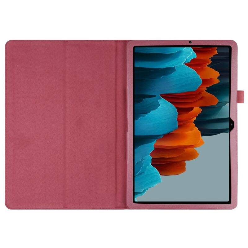 Samsung Galaxy Tab S7 Plus Kunstleder Tasche Litschi